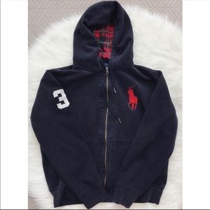 Polo by Ralph Lauren Navy Blue Big Horse Hoodie